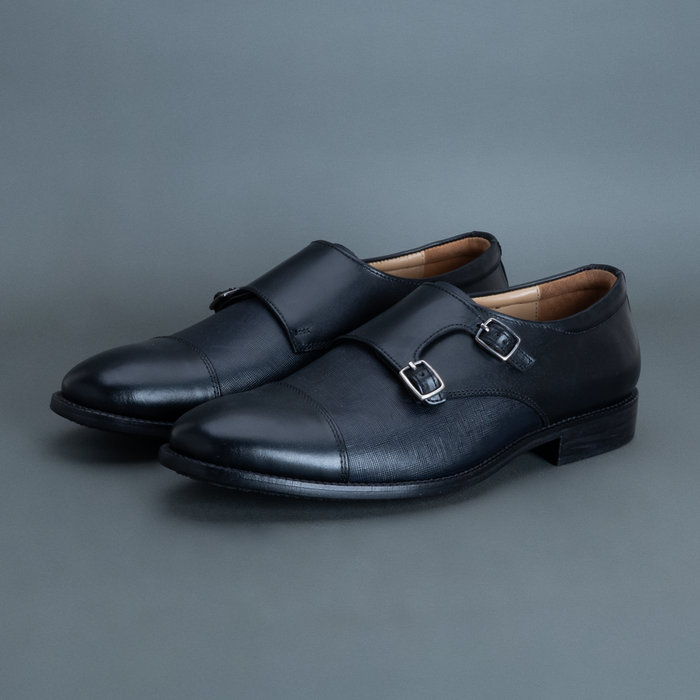 Alpha Double Strap Monk – Black