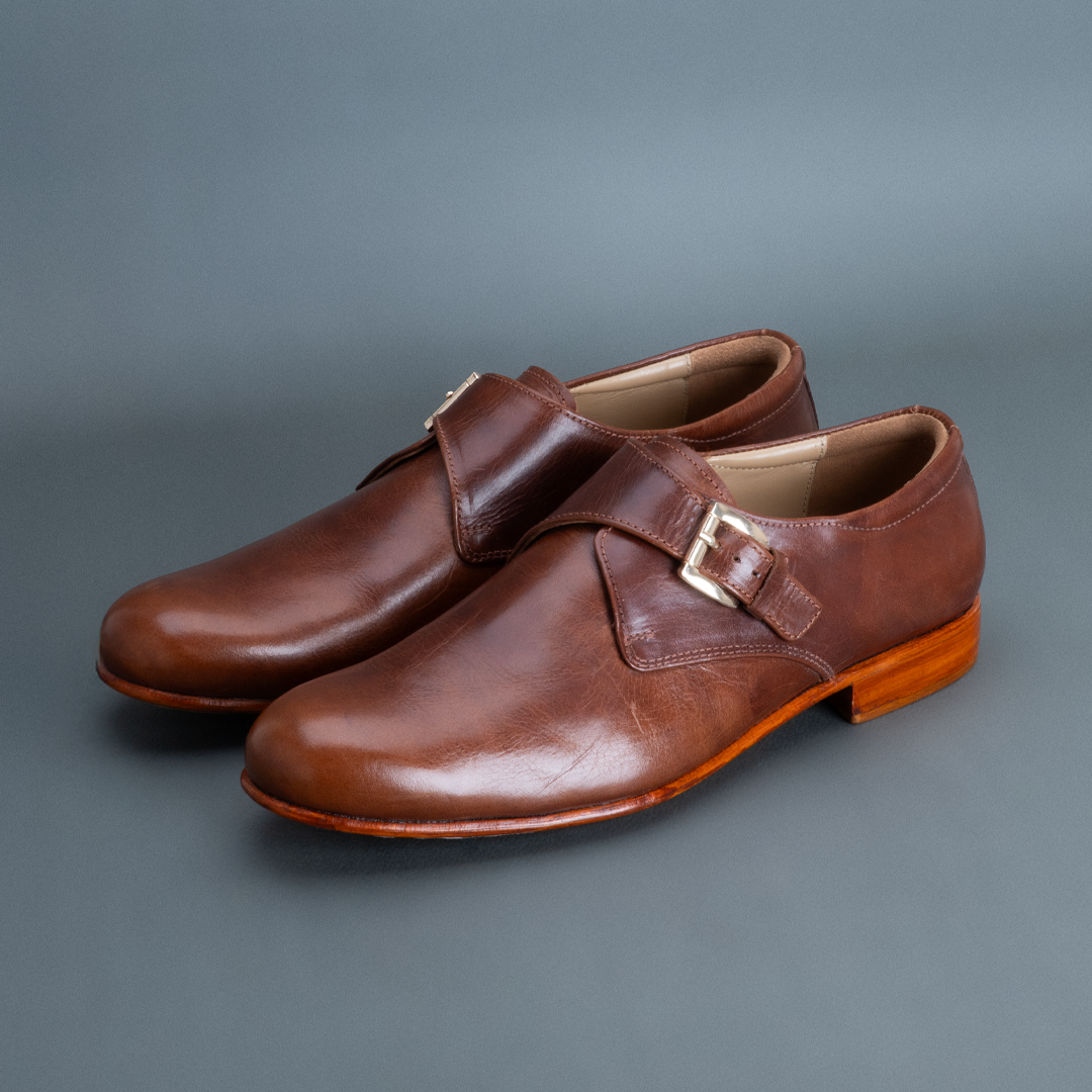 Alpha Single Strap Monk – Tan