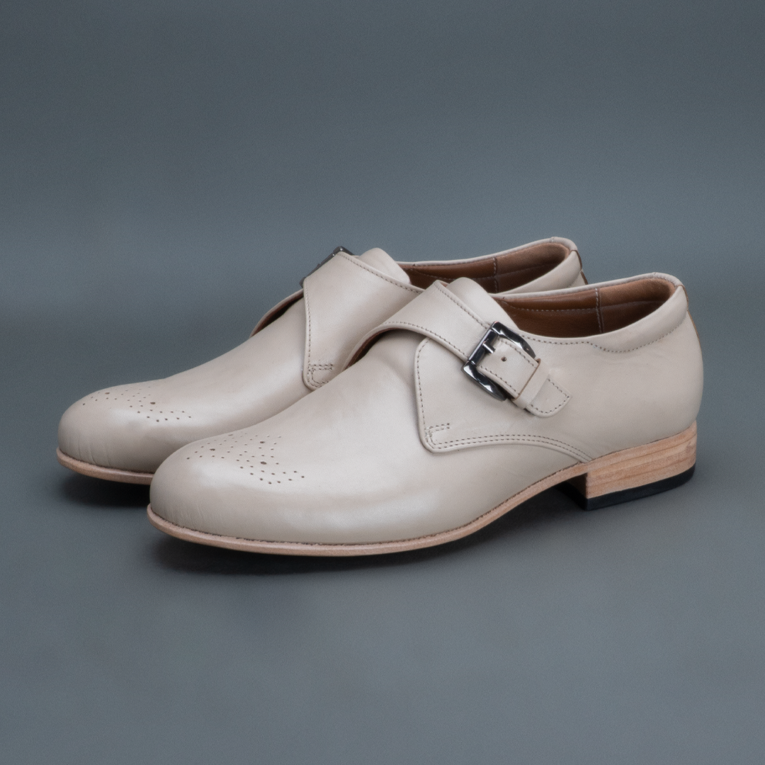 Alpha Single Strap Monk – Beige