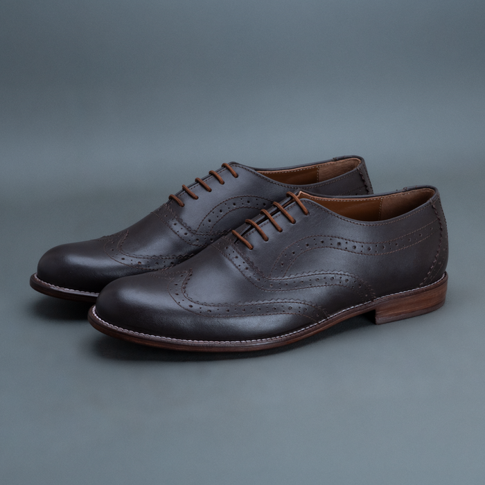 Howl Wingtip Brogue Oxford – Dark Brown