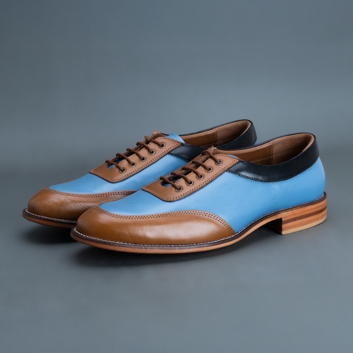 Howl Saddle Oxford – Sky Blue & Tan
