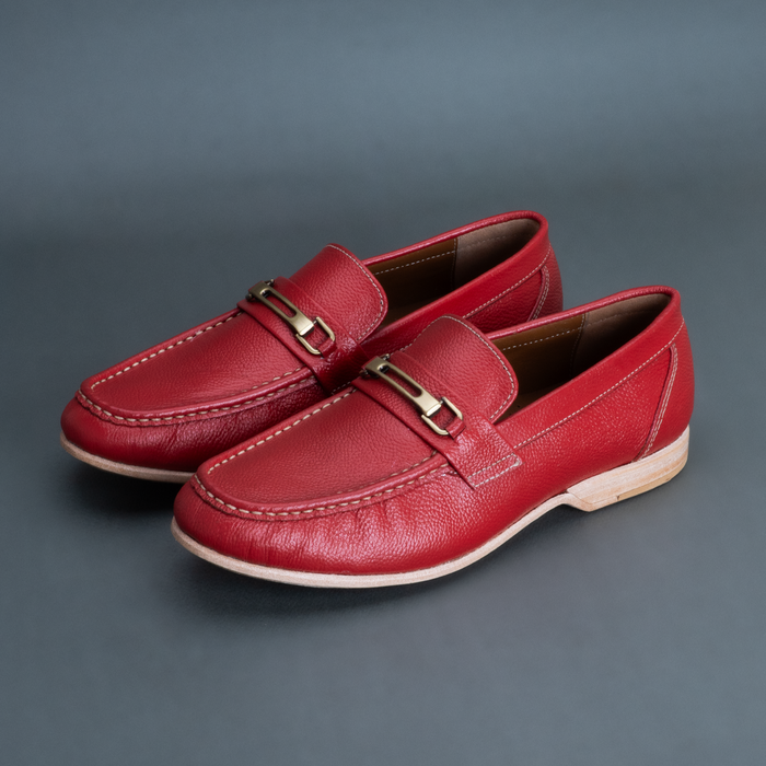 Fang Horsebit Loafer – Red