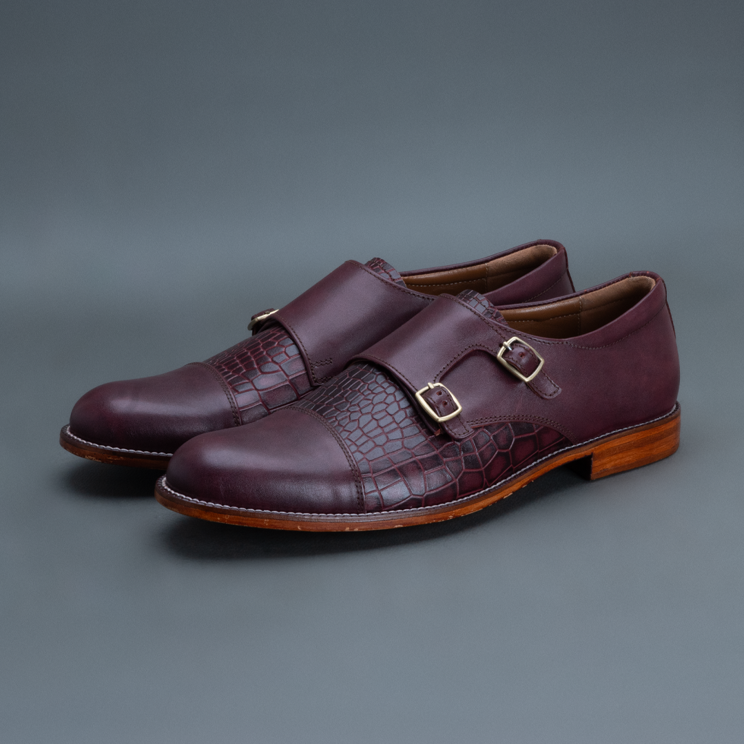 Alpha Double Strap Monk – Maroon