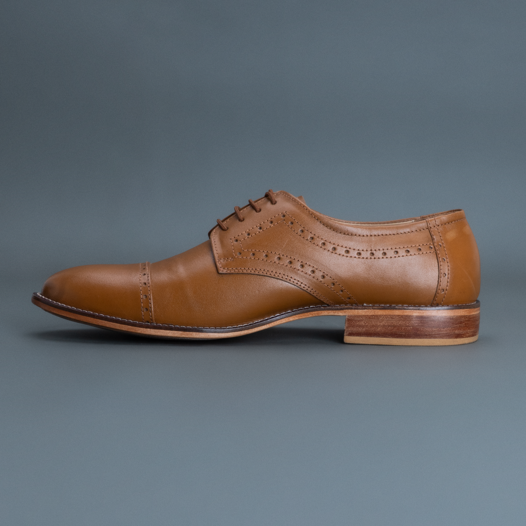 Fang Brogue Derby – Light Tan