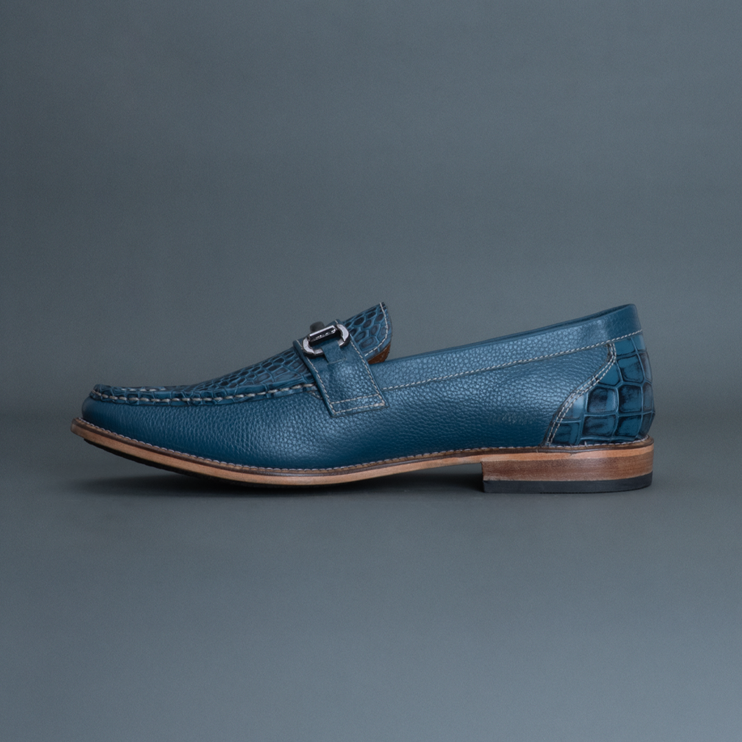 Fang Horsebit Loafer – Blue