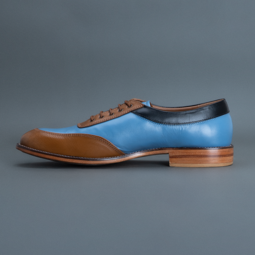 Howl Saddle Oxford – Sky Blue & Tan