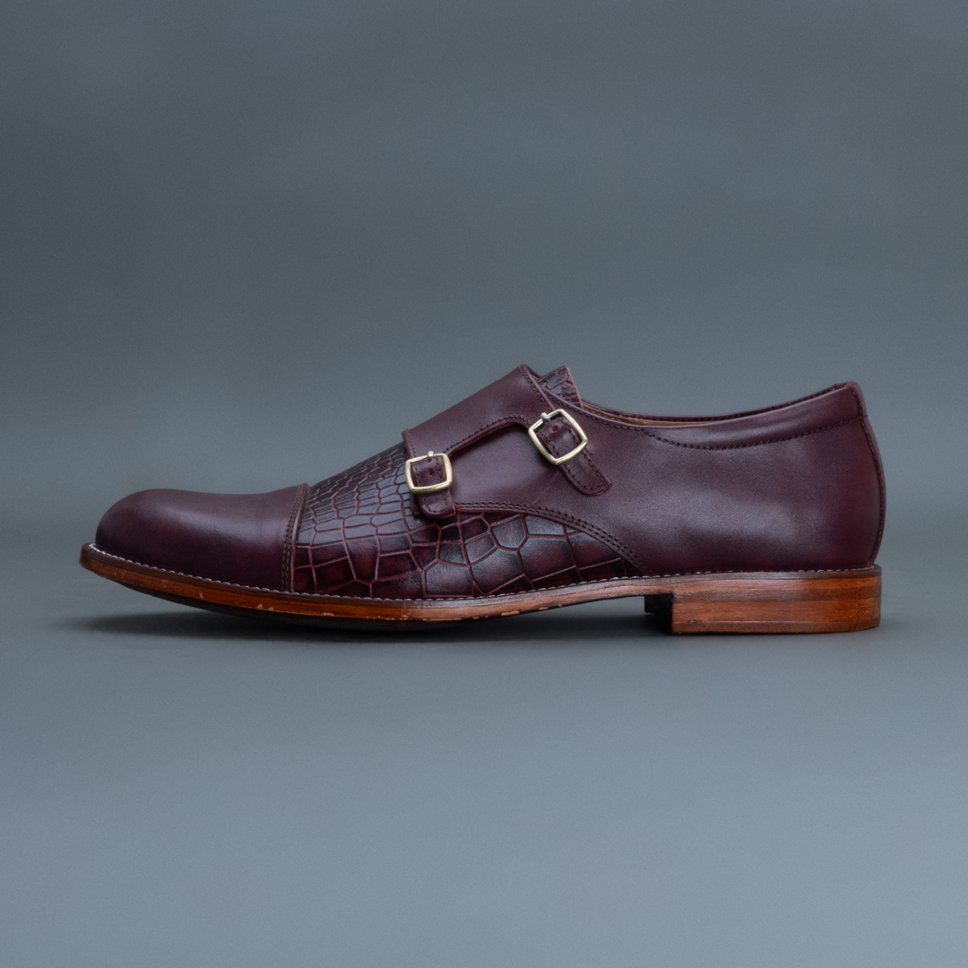 Alpha Double Strap Monk – Maroon