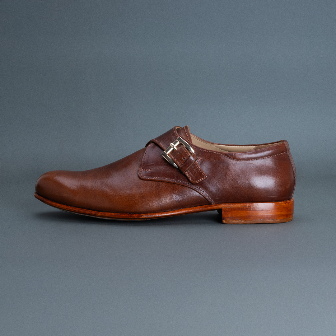 Alpha Single Strap Monk – Tan