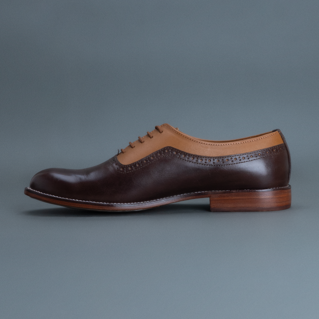 Alpha Oxford Round Toe– Tan & Brown
