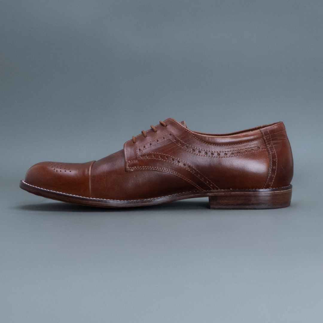 Fang Brogue Derby – Dark Tan