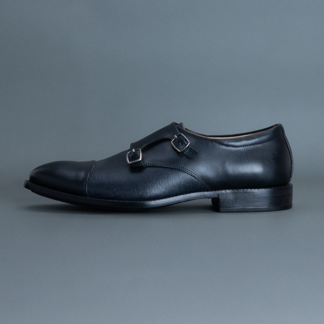 Alpha Double Strap Monk – Black