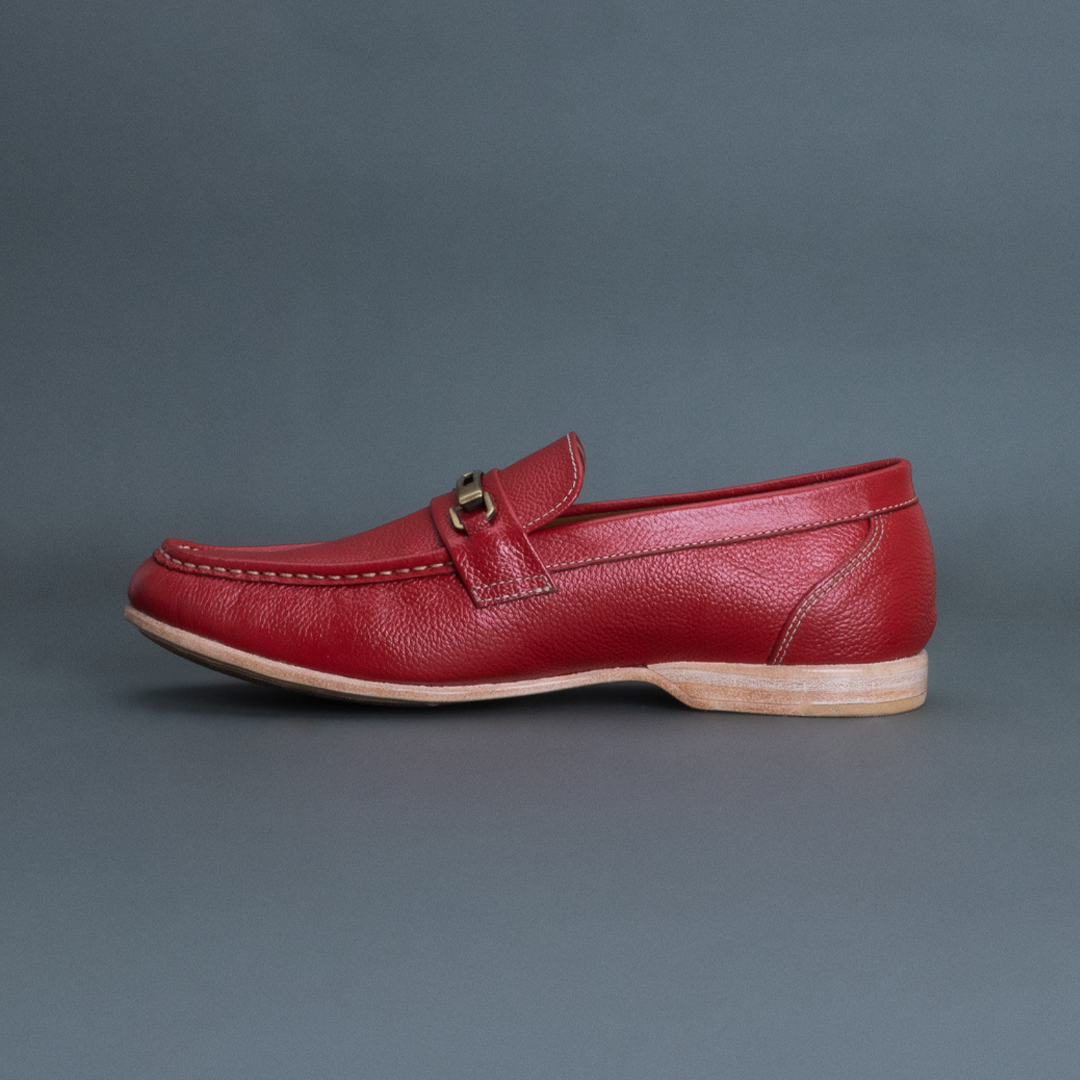 Fang Horsebit Loafer – Red