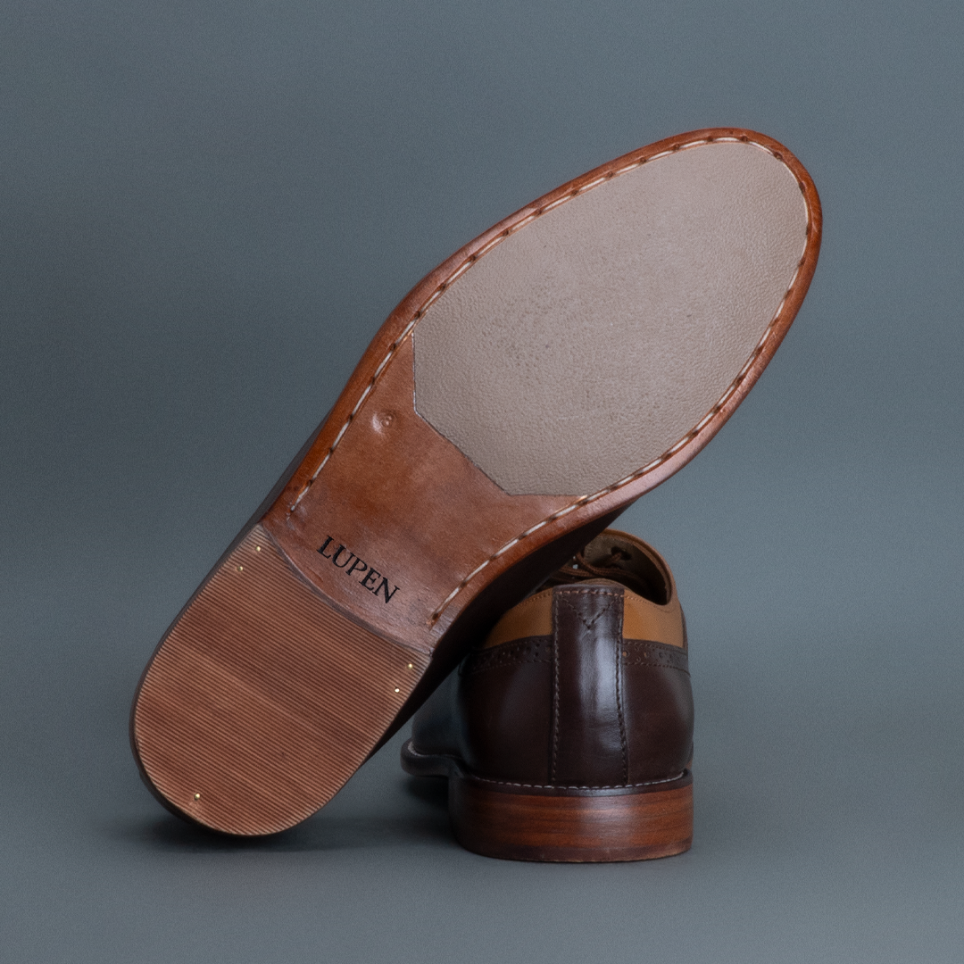 Alpha Oxford Round Toe– Tan & Brown