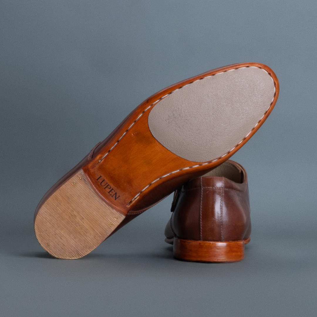 Alpha Single Strap Monk – Tan