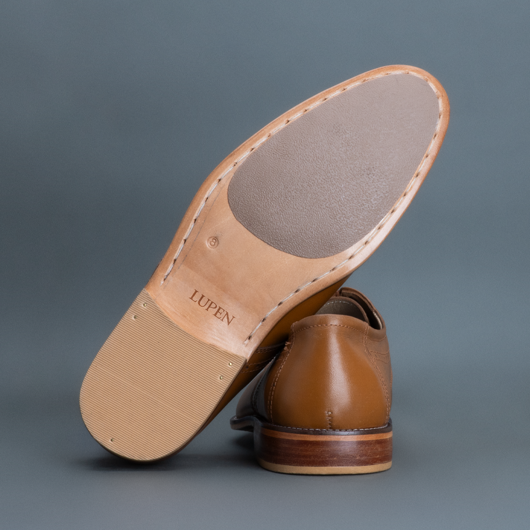 Fang Brogue Derby – Light Tan