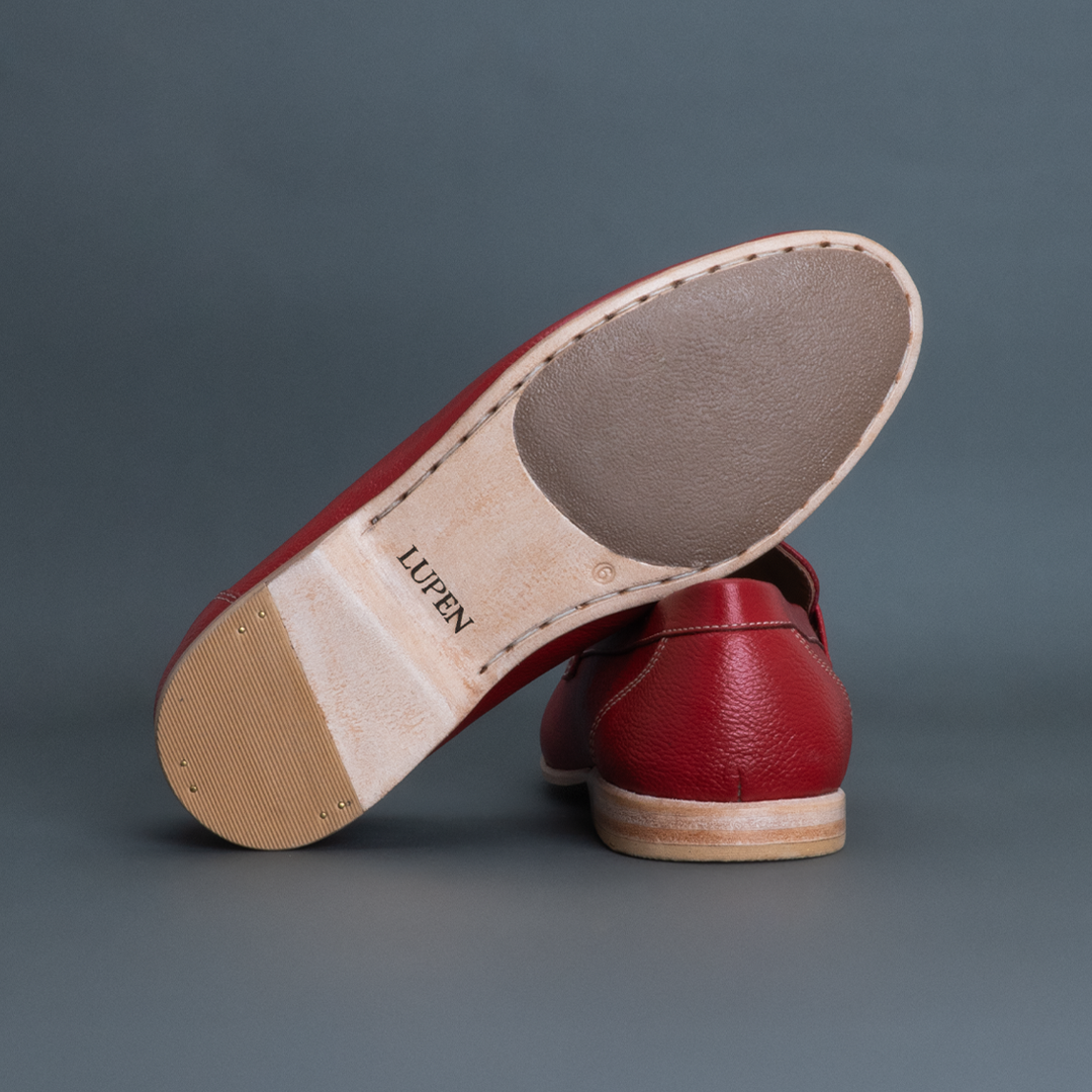 Fang Horsebit Loafer – Red