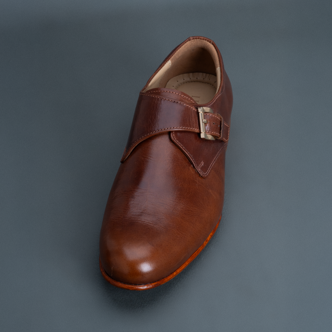 Alpha Single Strap Monk – Tan