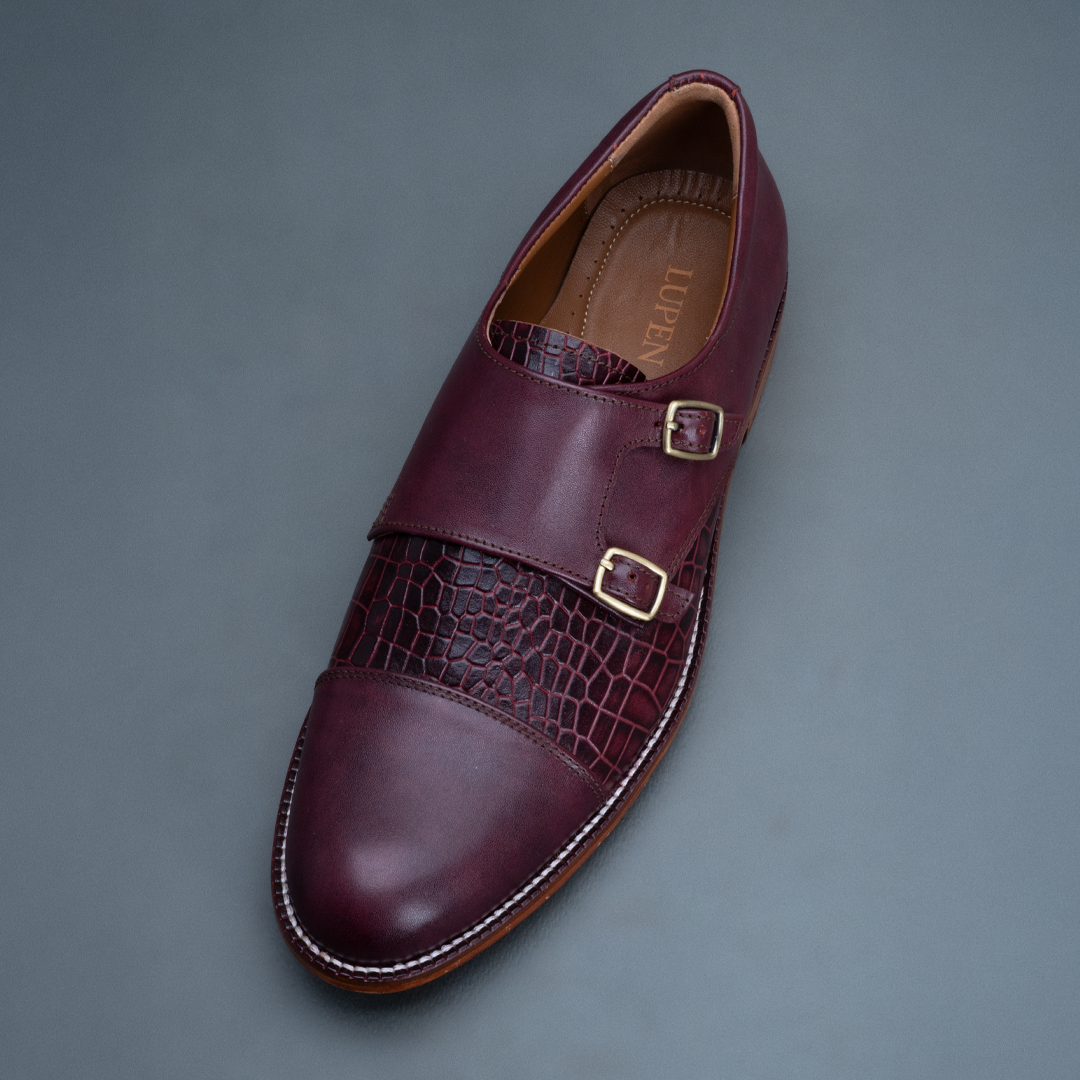 Alpha Double Strap Monk – Maroon