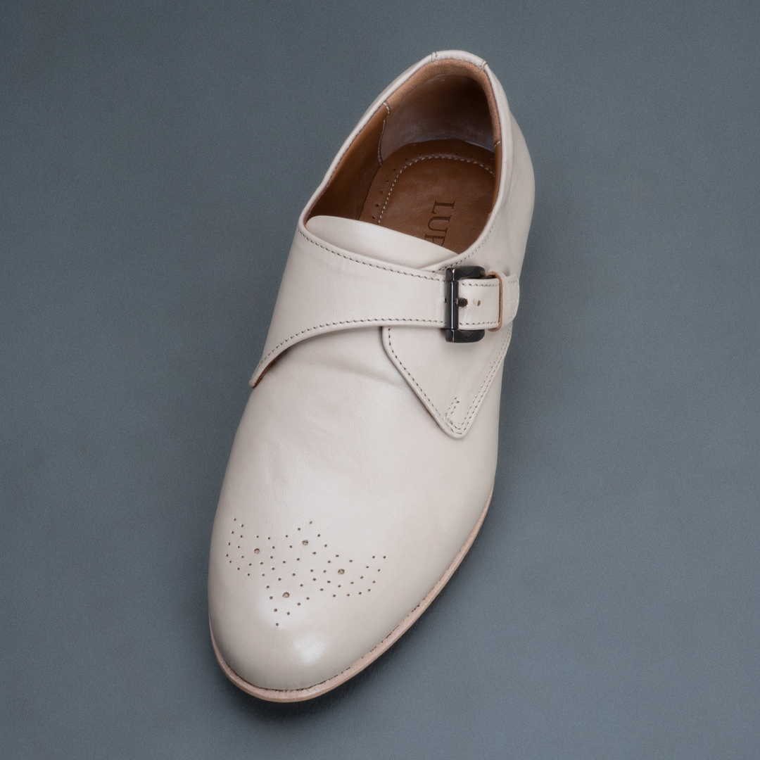 Alpha Single Strap Monk – Beige