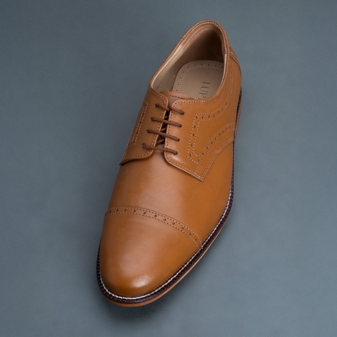 Fang Brogue Derby – Light Tan