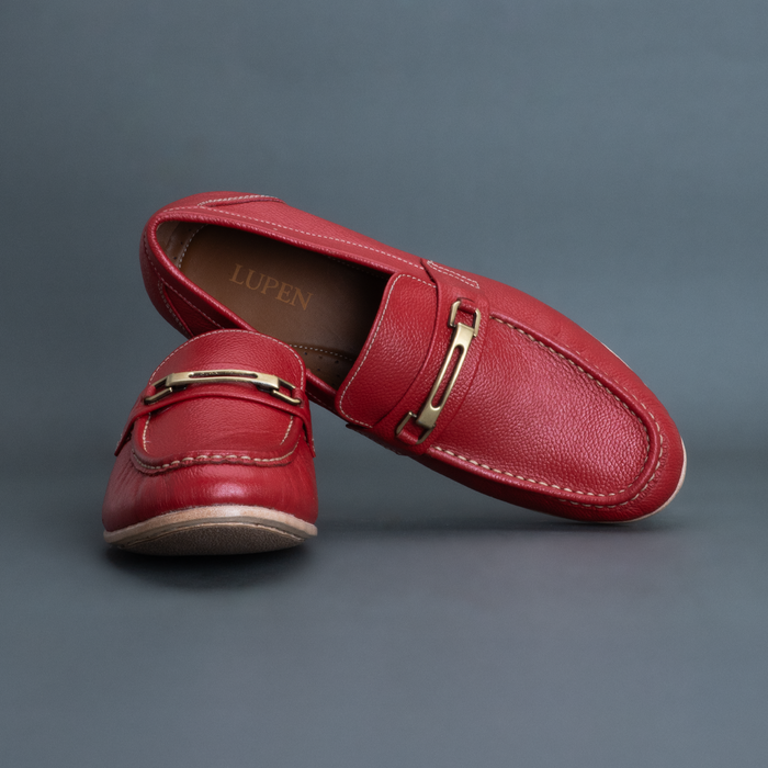 Fang Horsebit Loafer – Red