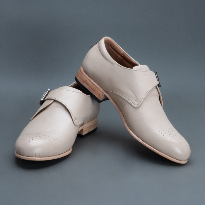 Alpha Single Strap Monk – Beige